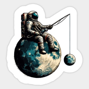 Funny Astronaut Sticker